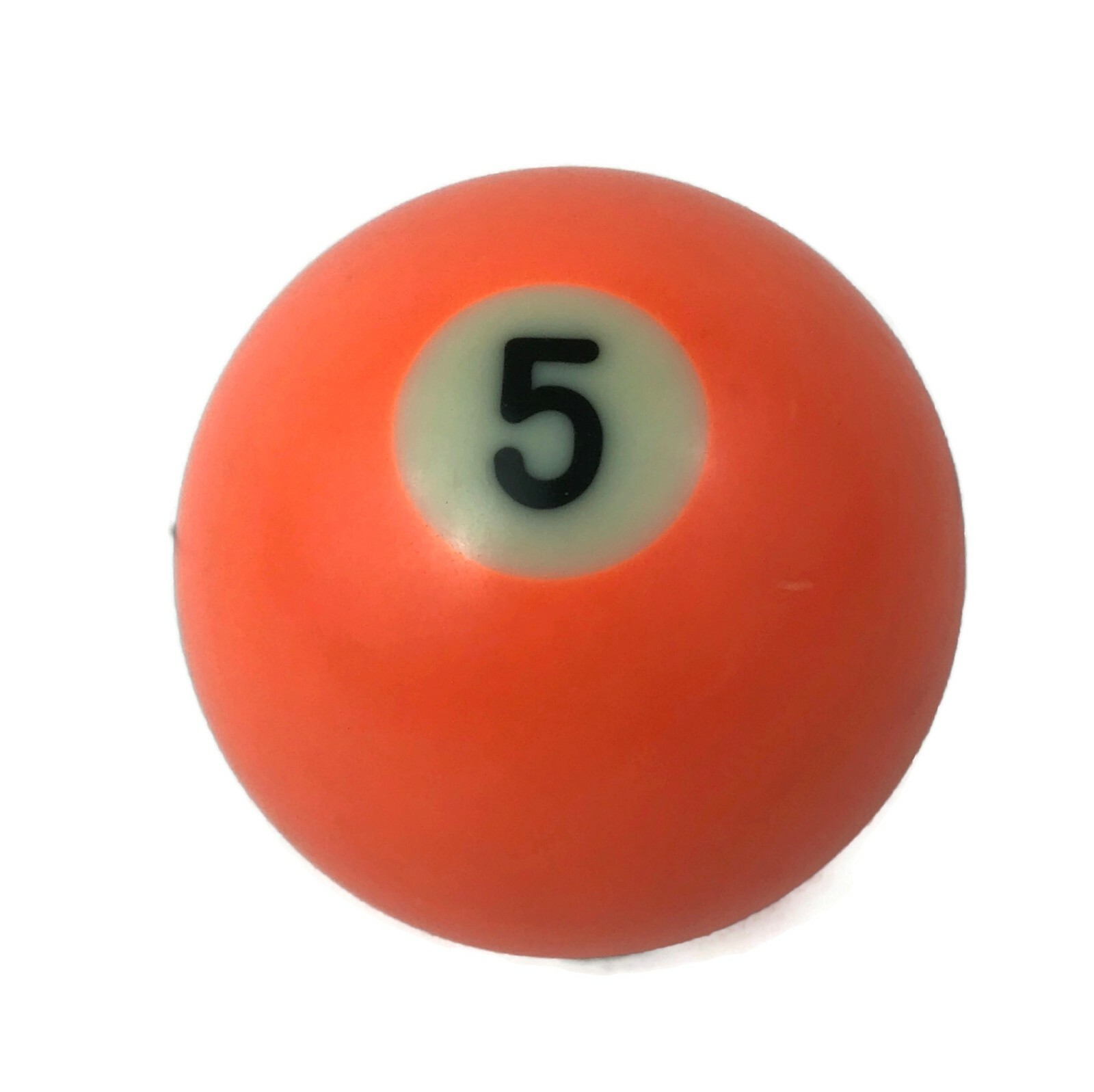Orange #5 Five Pool Billiard Ball 2 1/4" Vintage Replacement Used Solid 2.25"