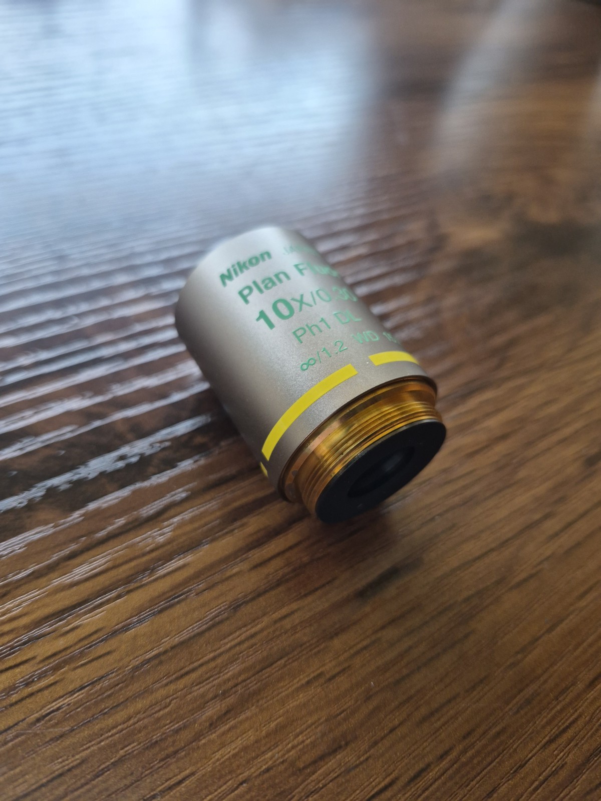 Nikon Plan Fluor 10x 0.30 Ph1 DL ∞/1.2 WD 15.2 Microscope Objective Lens #5643