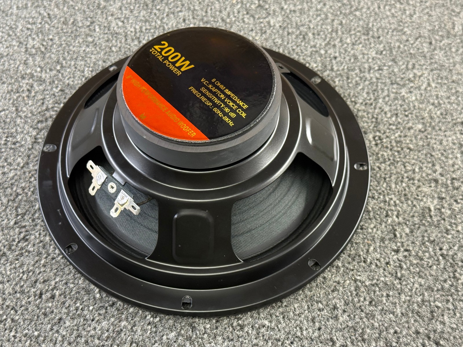 Bally Williams Gottieb Pinball Cabinet Midrange Woofer 8 Inch 8 Ohm Speaker NEW