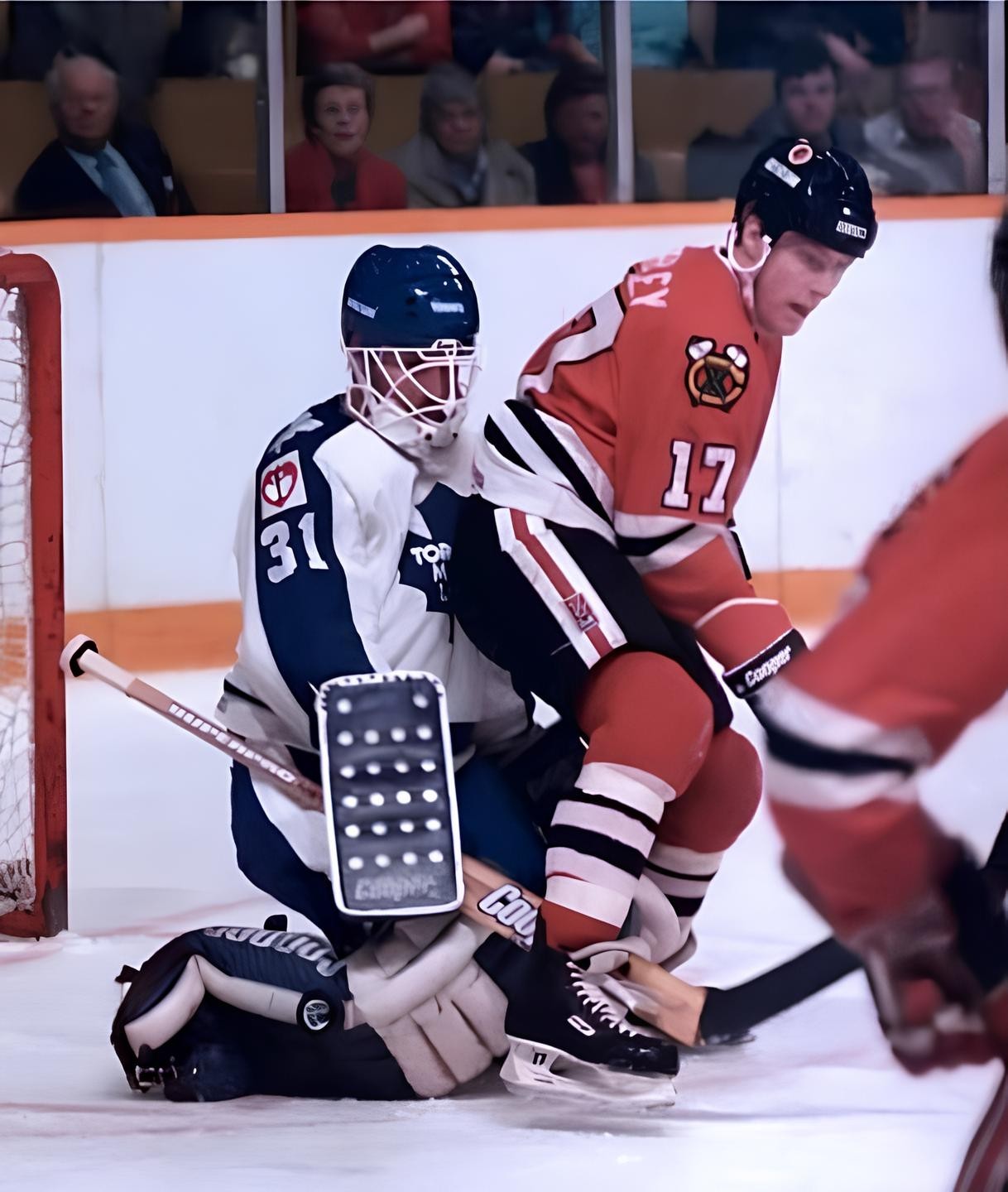 HOCKEY PHOTO PRINT NHL  Ken Wregget TORONTO VS CHICAGO  Wayne Presley