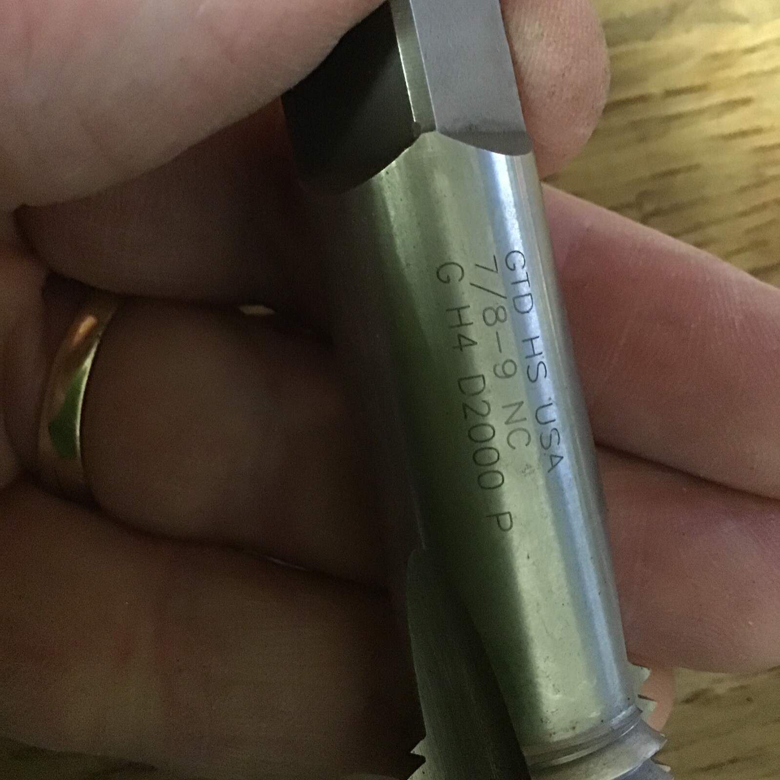 GTD. 7/8-9 NC HS GH4 USA (QTY: 1) USA (RE-SHARPENED)