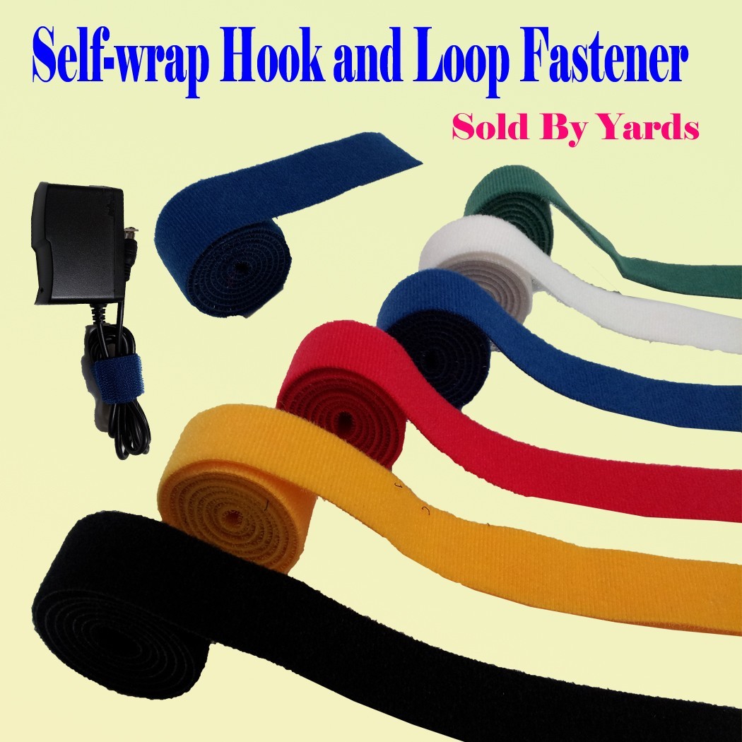 Self Wrap Fastener Double Side Hook and Loop Cable Wire Tie Straps Reclosable