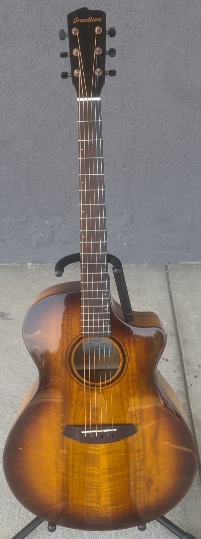Breedlove Pursuit Exotic S Concerto Tiger's Eye CE Acoustic Electric Guitar