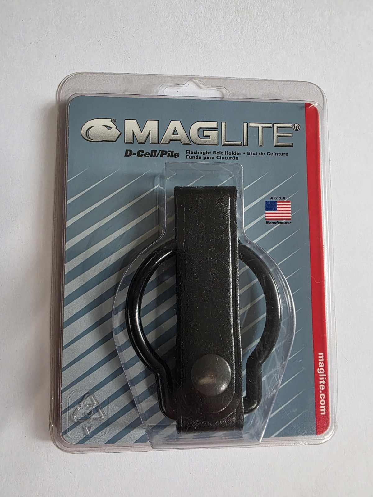 Mag-Lite D-Cell Flashlight Belt Holder ASXD036L Brand New Sealed