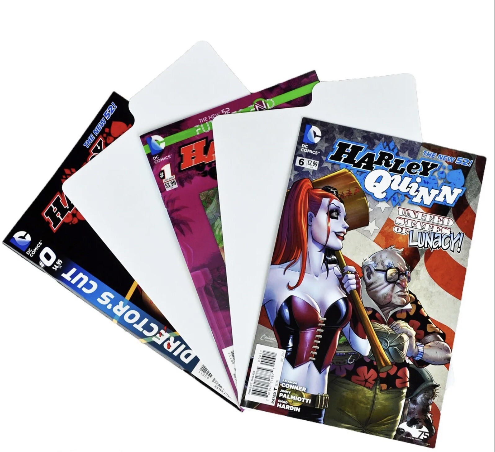 Pack of 25 Max Pro White Tabbed Plastic Tall Comic Book Storage Box Dividers New