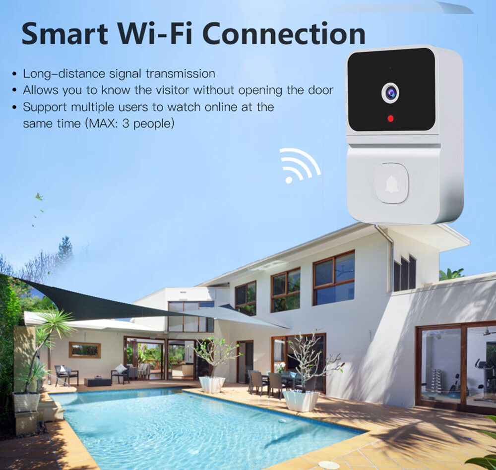 Smart Wireless WiFi Doorbell Camera Chime Phone Door Ring Intercom Security Bell