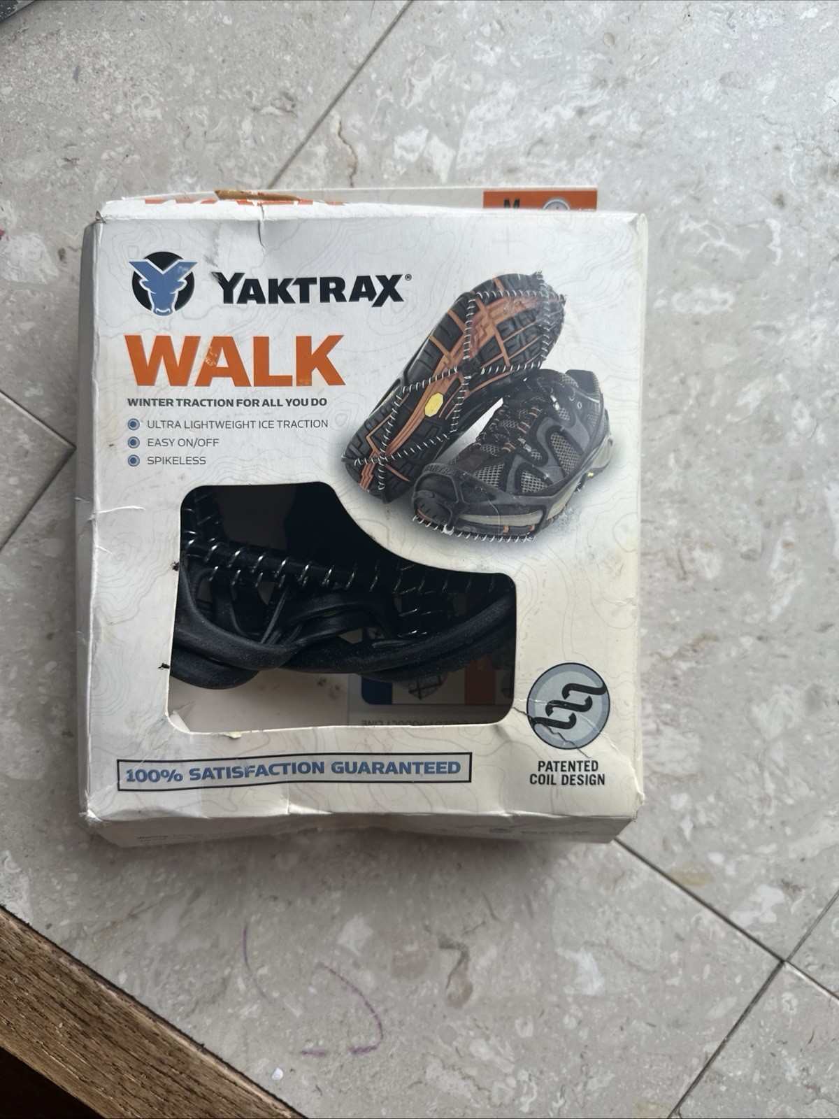 NIB Yaktrax Walk Winter Traction Spikeless Coils