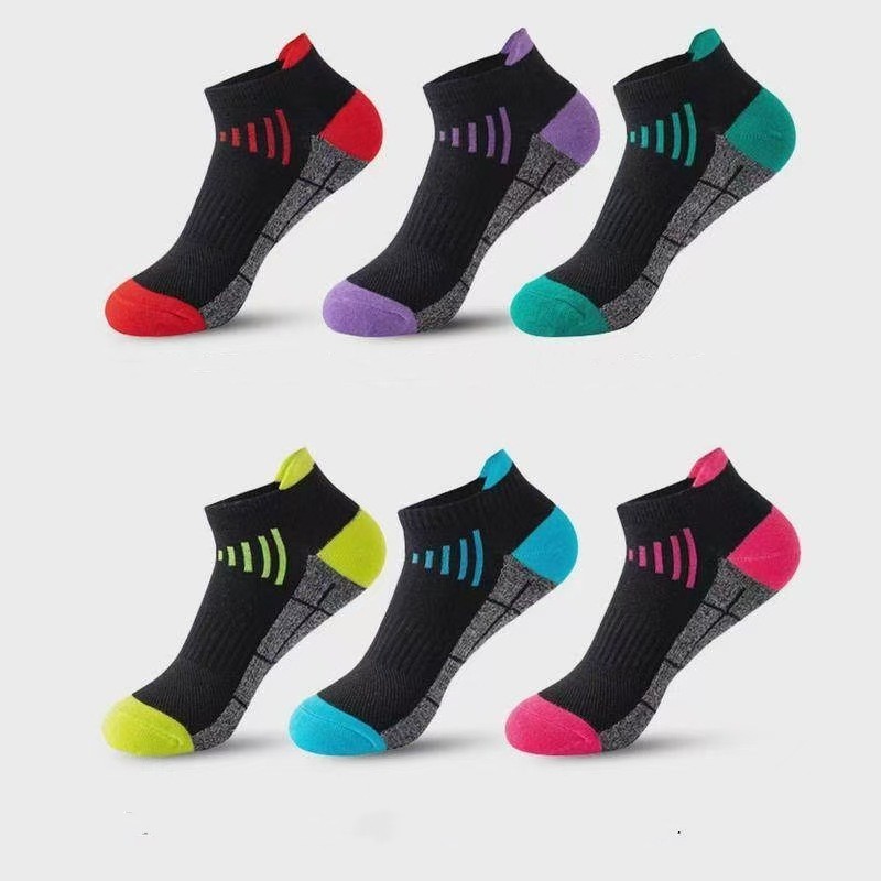6Pairs Low Cut Ankle Athletic Sport Casual Women Mesh Solid Classic Cotton Socks