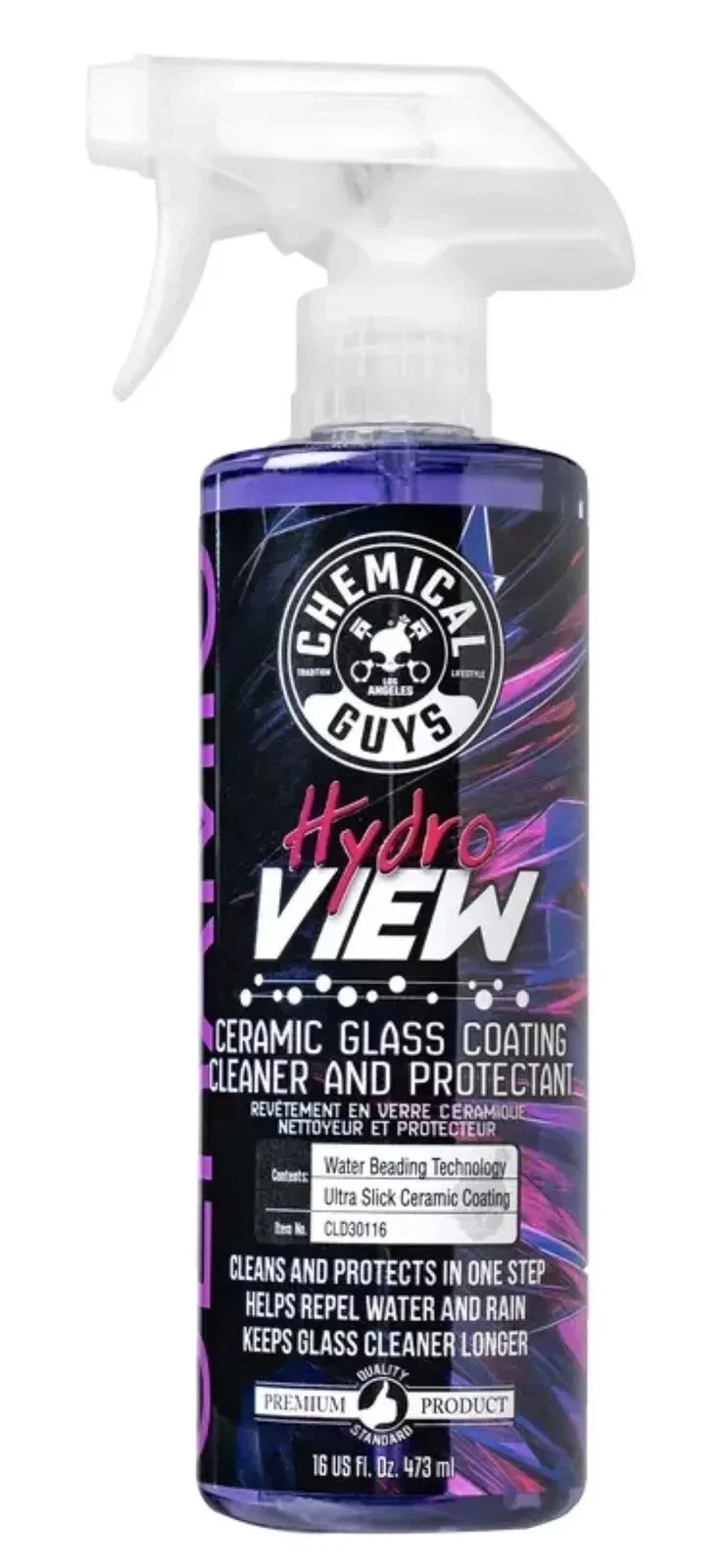 CHEMICAL GUYS HYDRO VIEW  CERAMIC GLASS COATING  GLASS CLEANER AND PROTECTANT NW