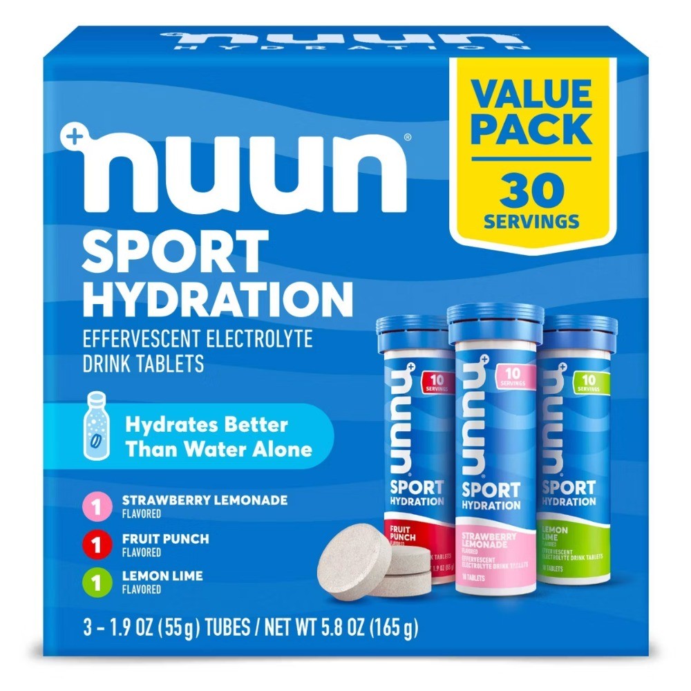 nuun Hydration Sport Drink Dissolving Vegan Tablets - Variety Pack - 5.8oz/30ct