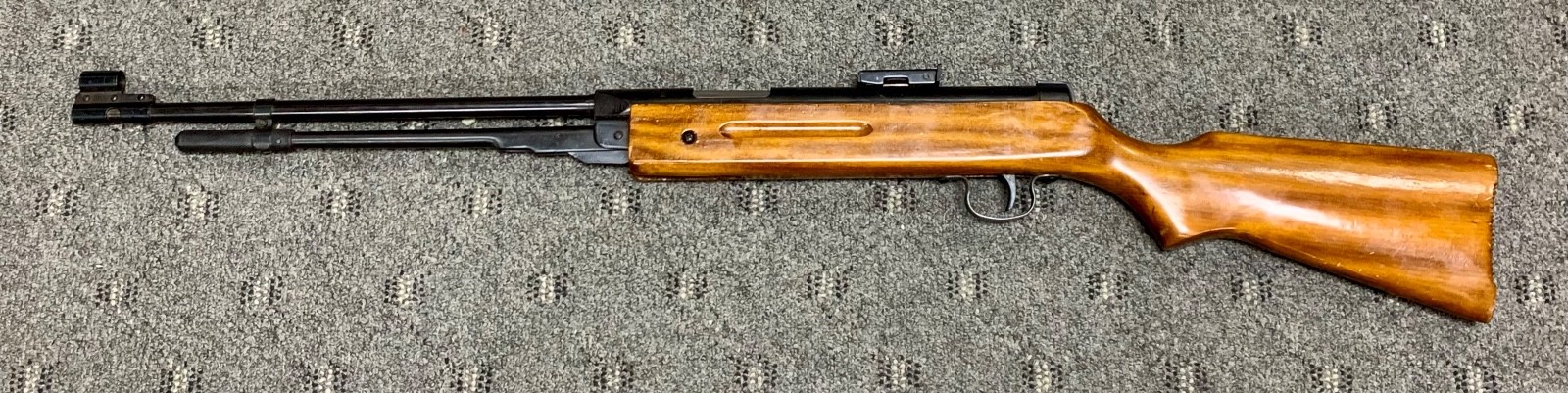 Vintage Shanghai China .177 Under Leaver Air Rifle Gun Pellet Wood Stock