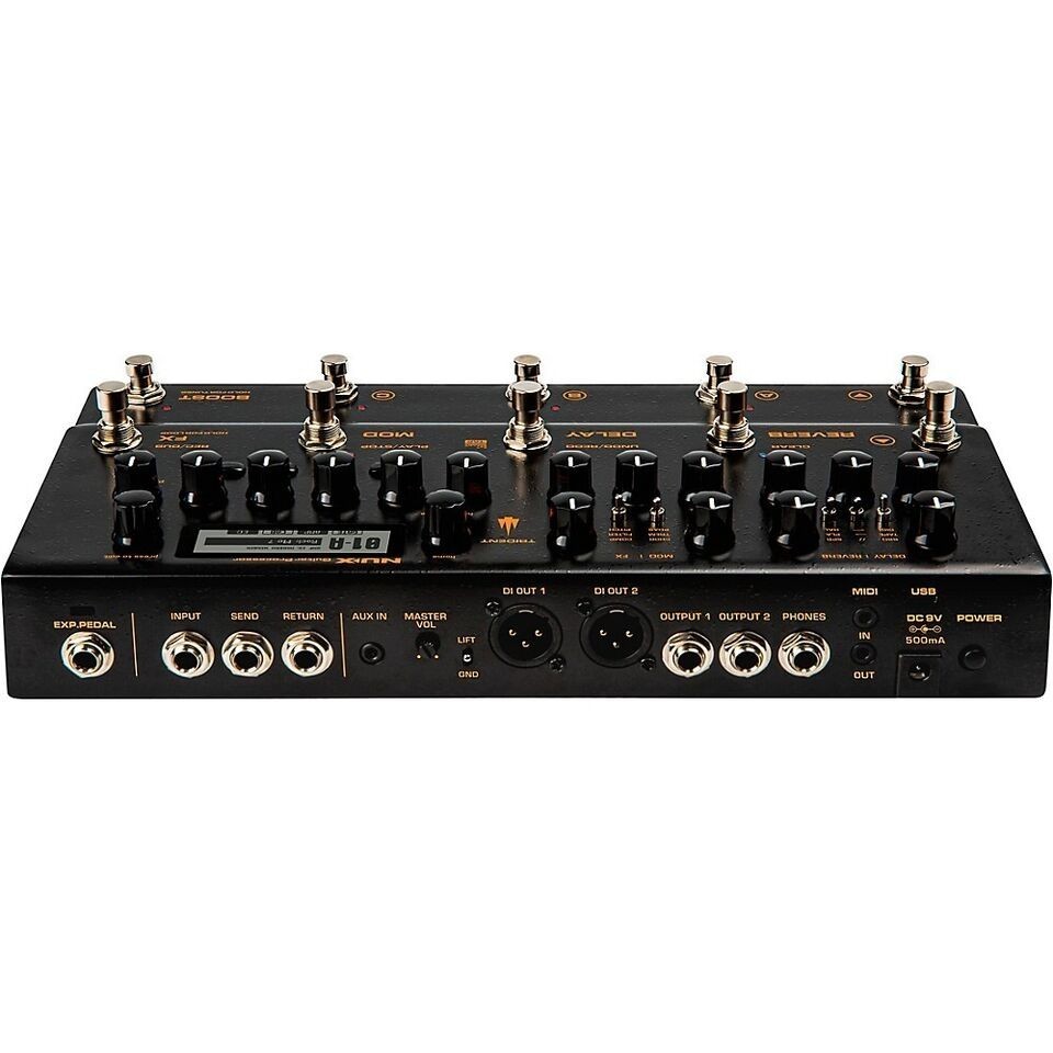NUX TRIDENT NME-5 Guitar Processor With Amps, IR Loader, FX, Phrase Looper Black