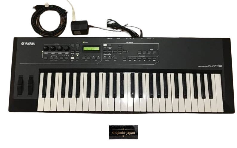 YAMAHA KX49 USB MIDI Keyboard Controller w/AC Adapter Tested from Japan