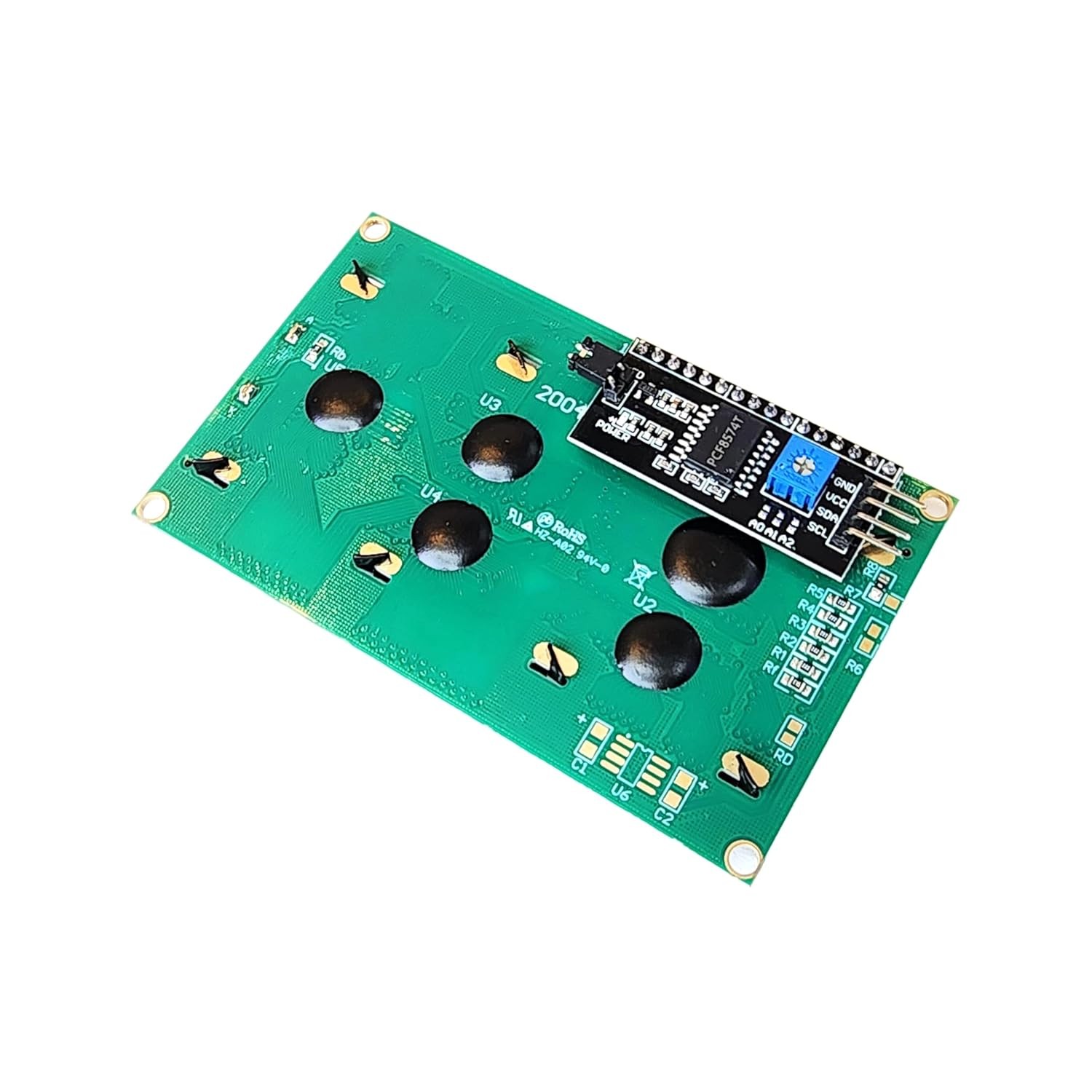LCD 20x4 I2C TWI Display Module Blue Backlight Adjustable Contrast Arduino Uno
