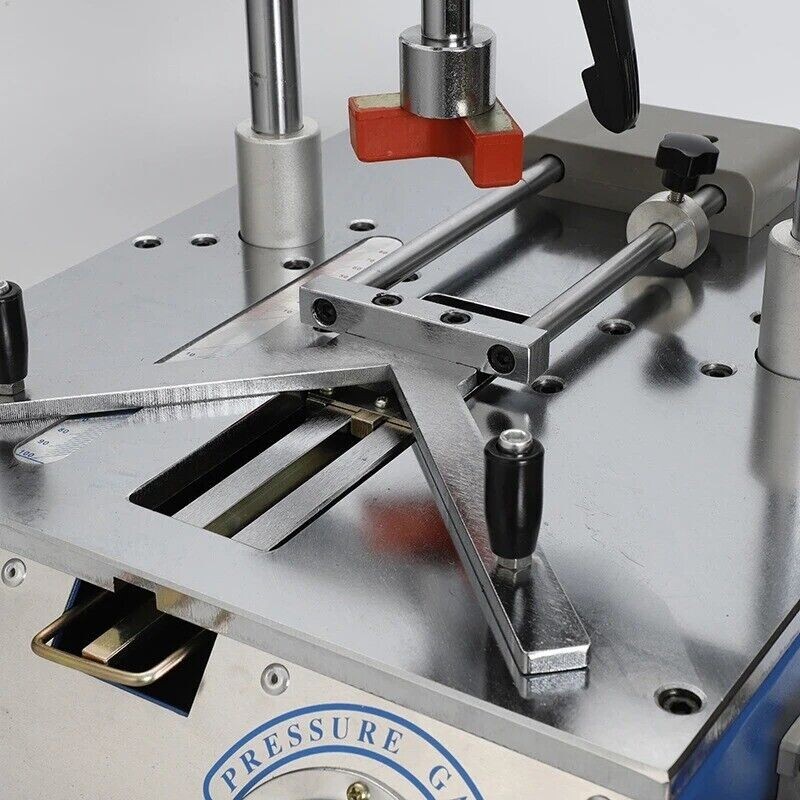 Bench-Top Type Picture Frame Underpinner Desktop Pneumatic Nail Angle Machine-