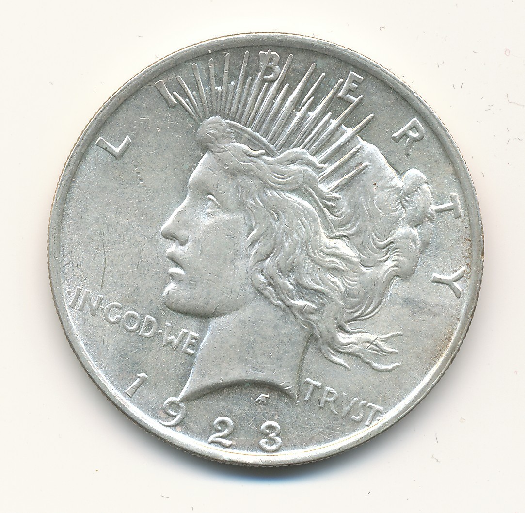 1923 P PEACE SILVER DOLLAR