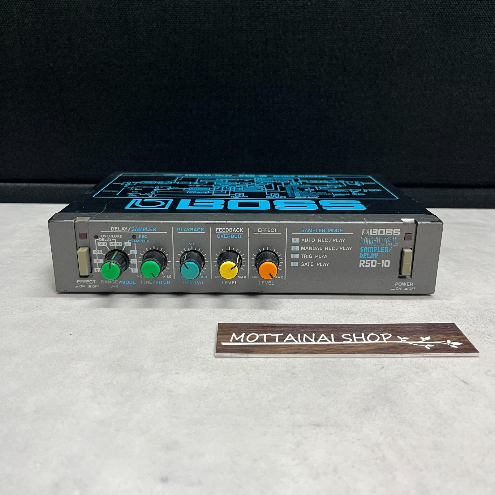 Boss RSD-10 Digital Sampler Delay Micro Rack Made in Japan working Tested Good!