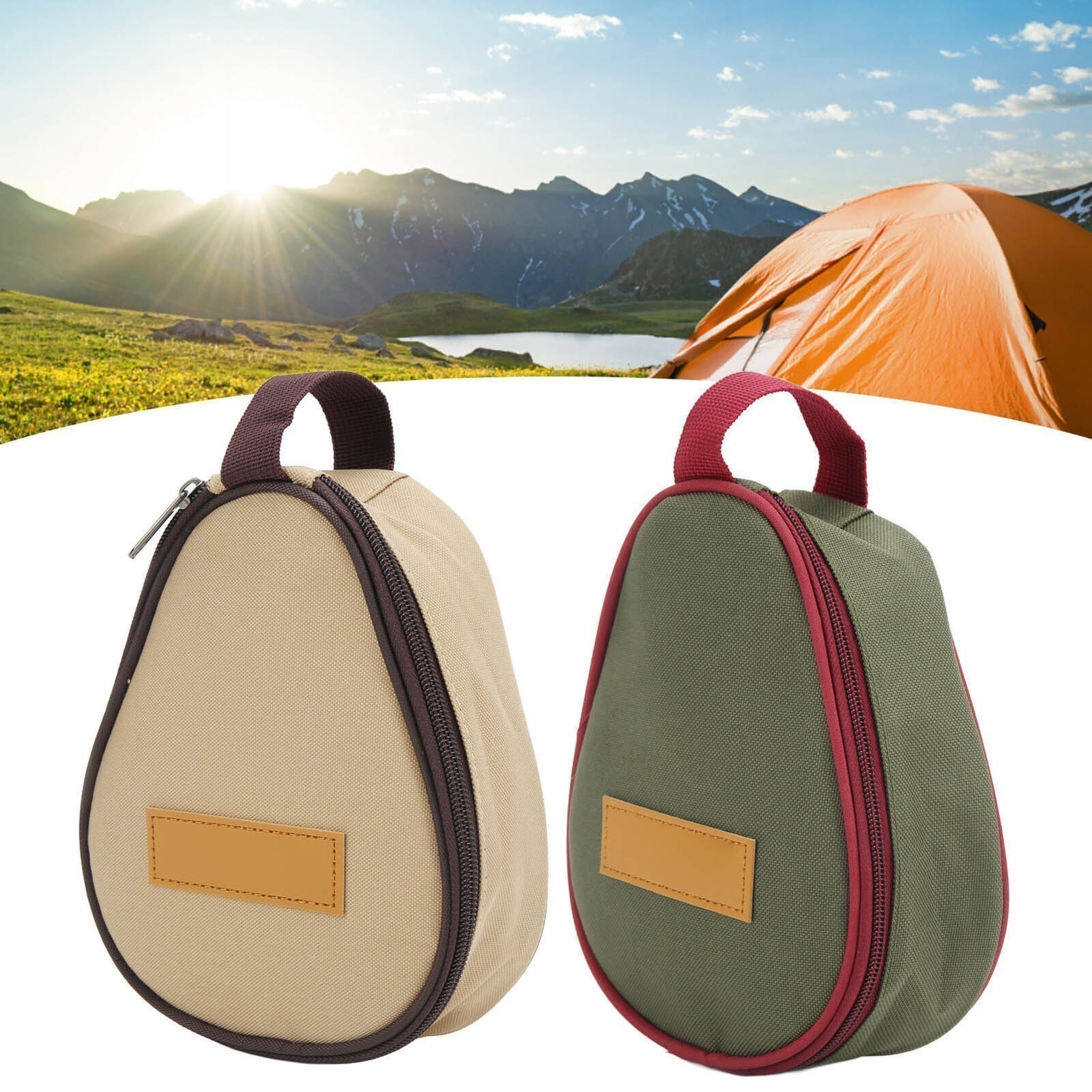 Camping Skillet Bag Zipper Design Skillet Storage Bag Camping Cookware Bag