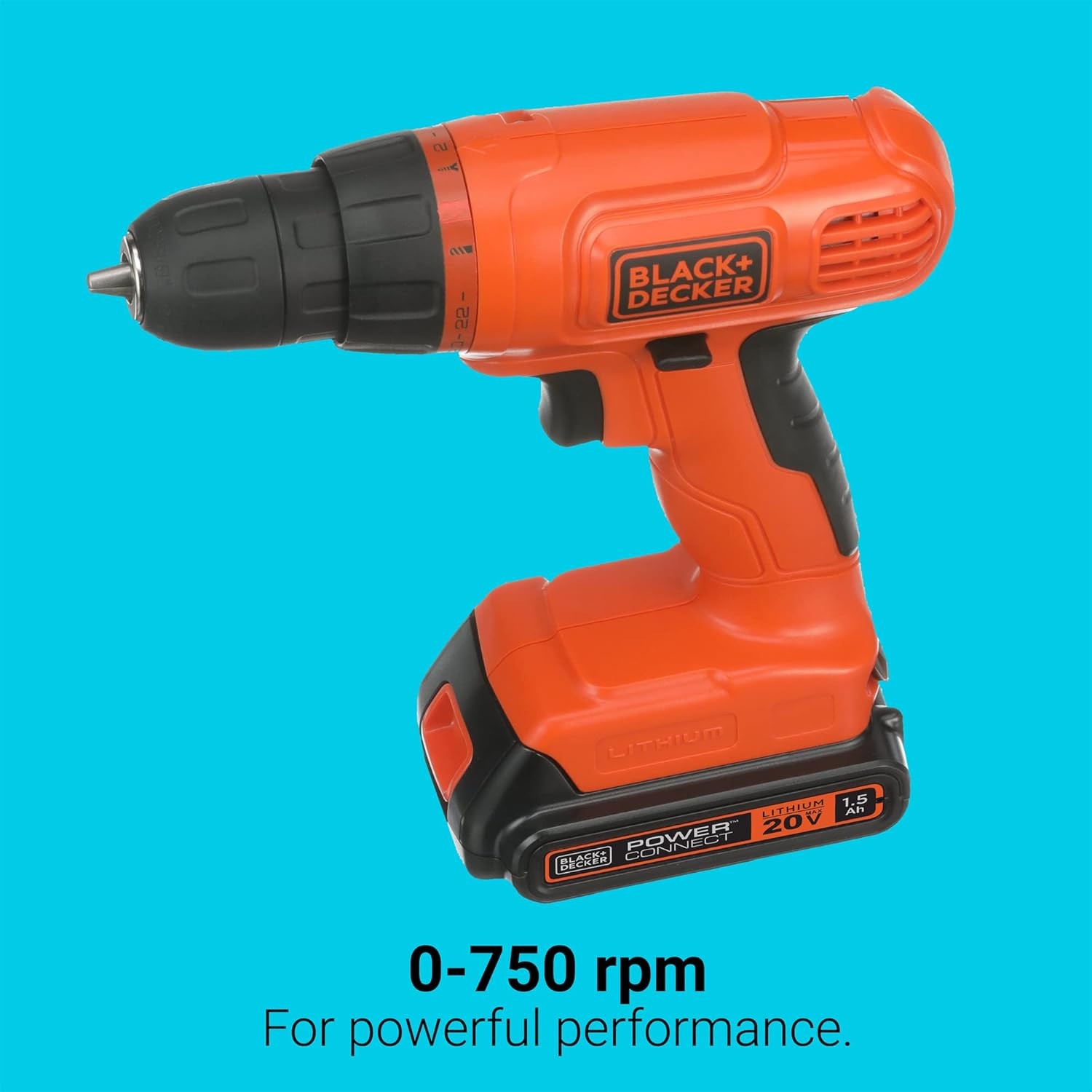 BLACK+DECKER 20V Drill Driver Kit 100pc - Lithium Ion Cordless BDC120VA100