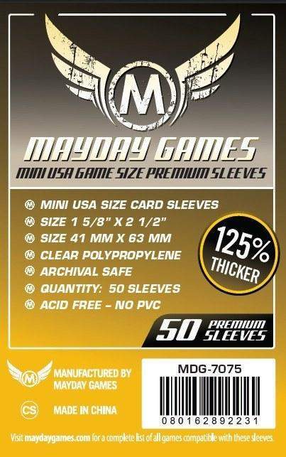 Mini USA Card Sleeves (41x63mm)