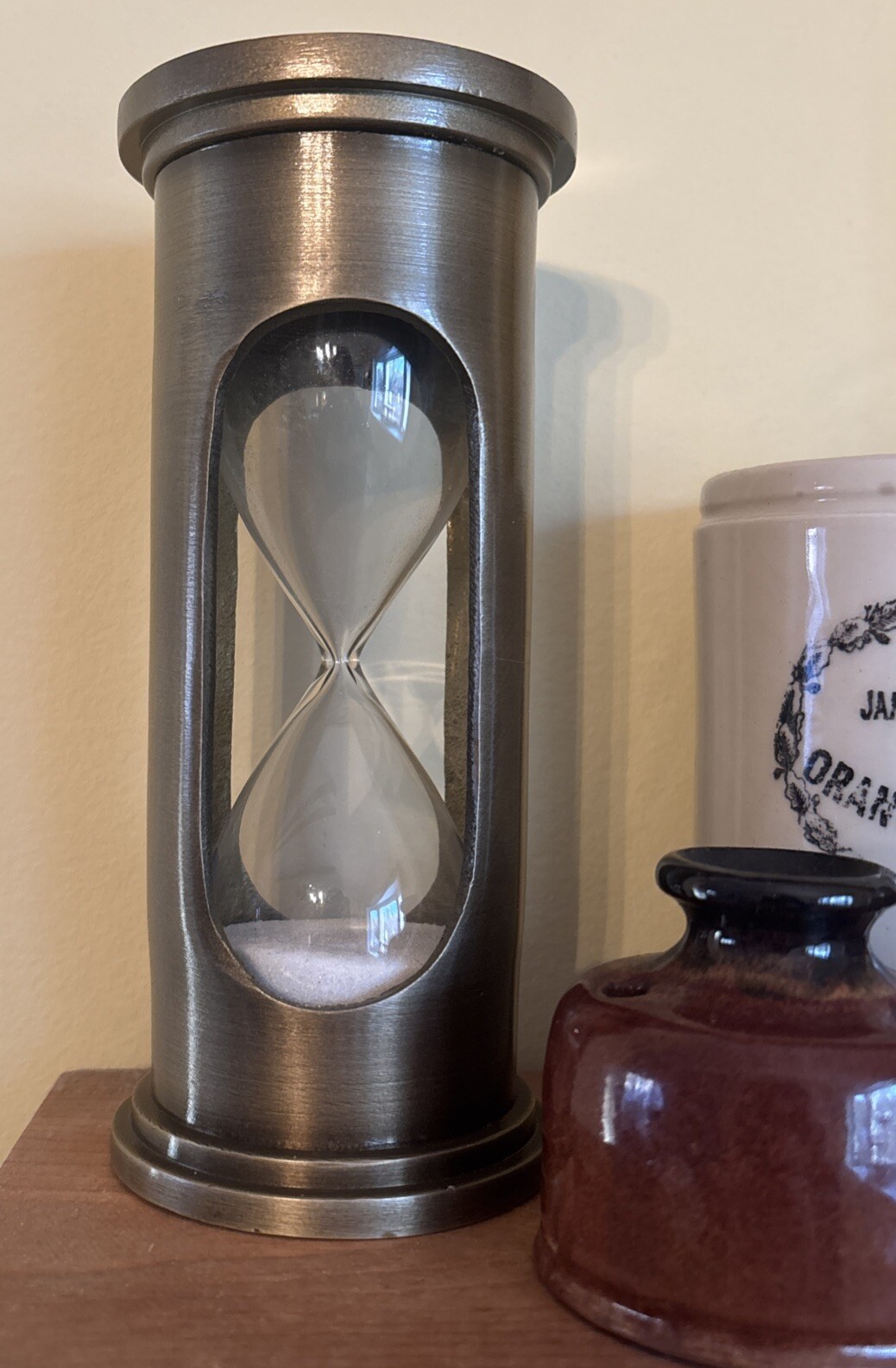 Hearth & Hand Decorative Brass Hourglass Antique Finish