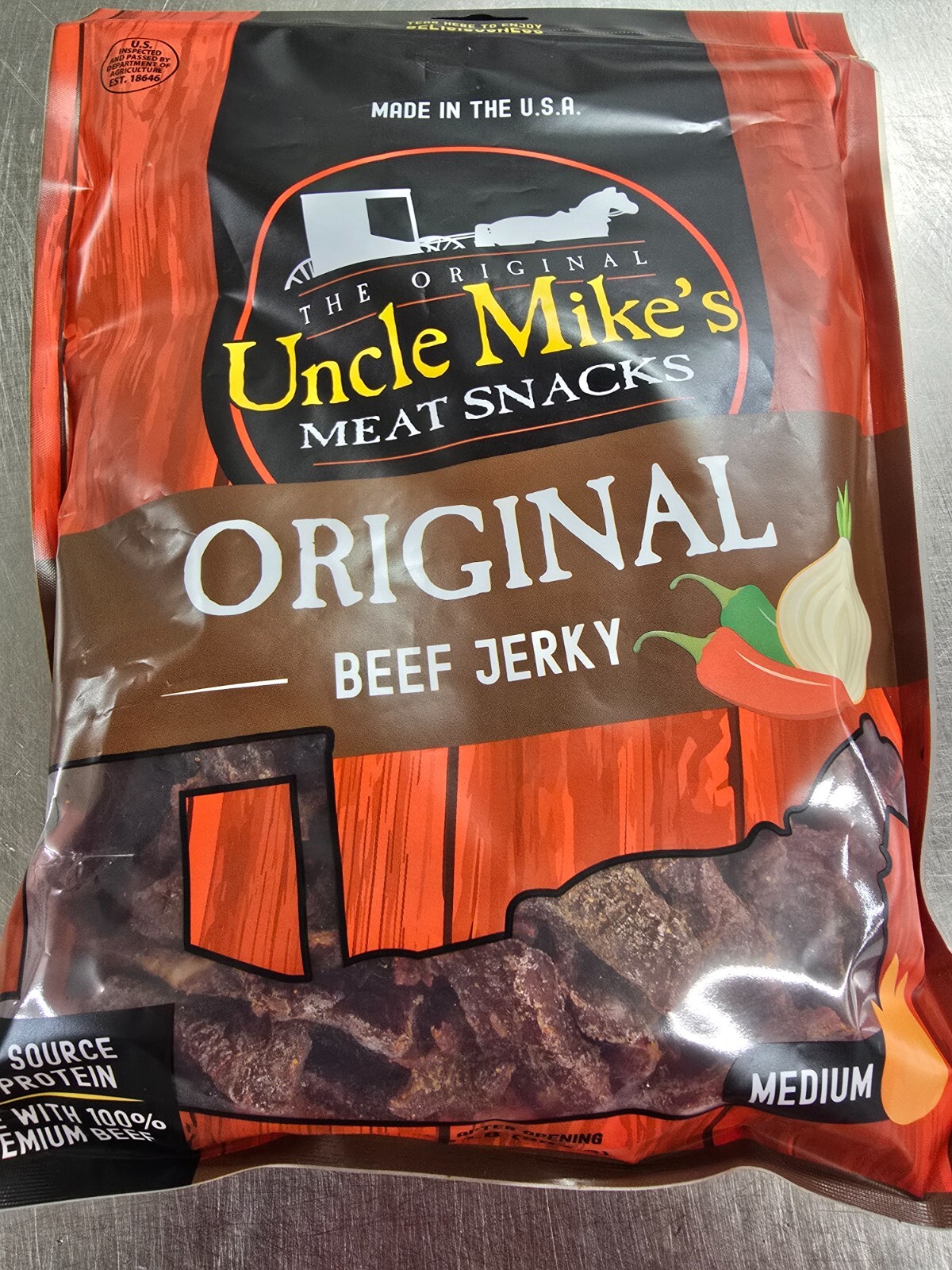 Uncle Mike's Beef Jerky (2LB), 2 NEW Flavors