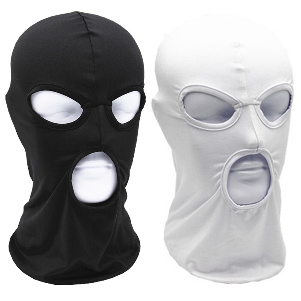 2/3 Holes Full Face Cover Mask Balaclava Hood Beanie Tactical Hat for Mens Women