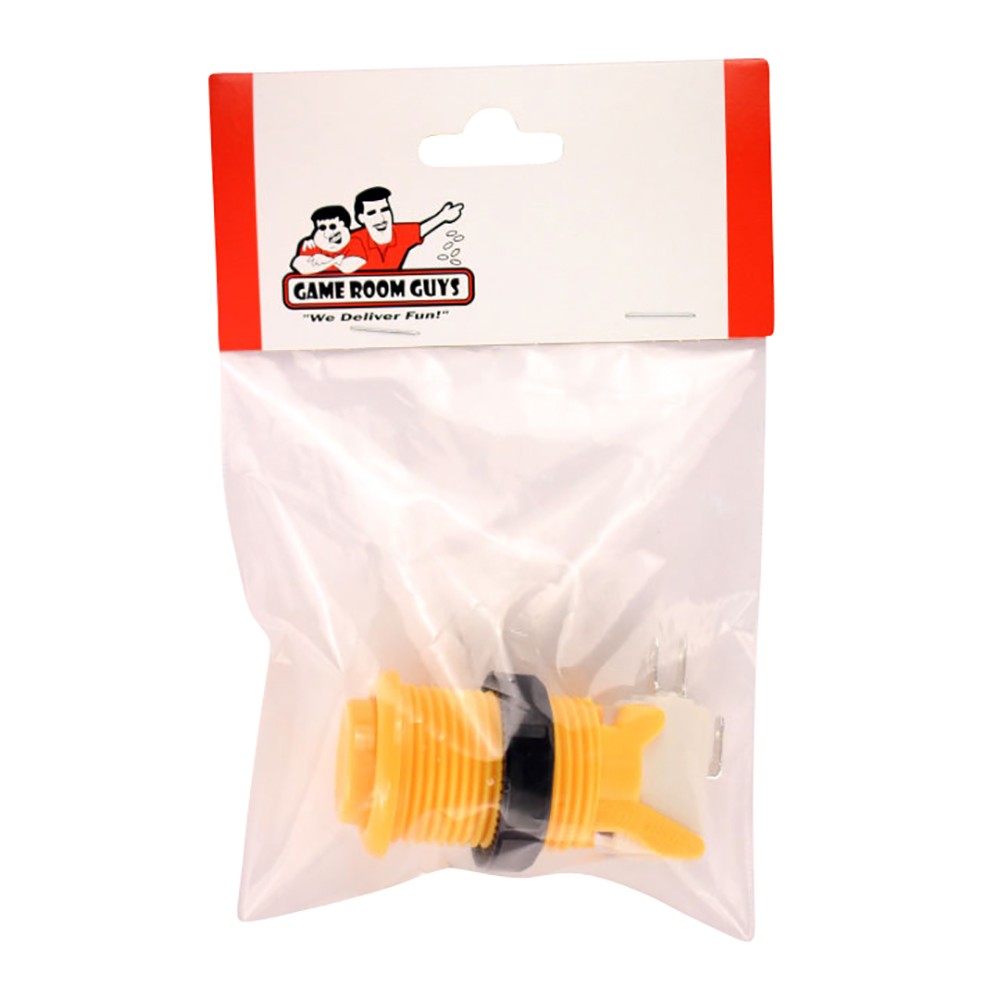 Yellow Arcade Pushbutton With Horizontal Microswitch