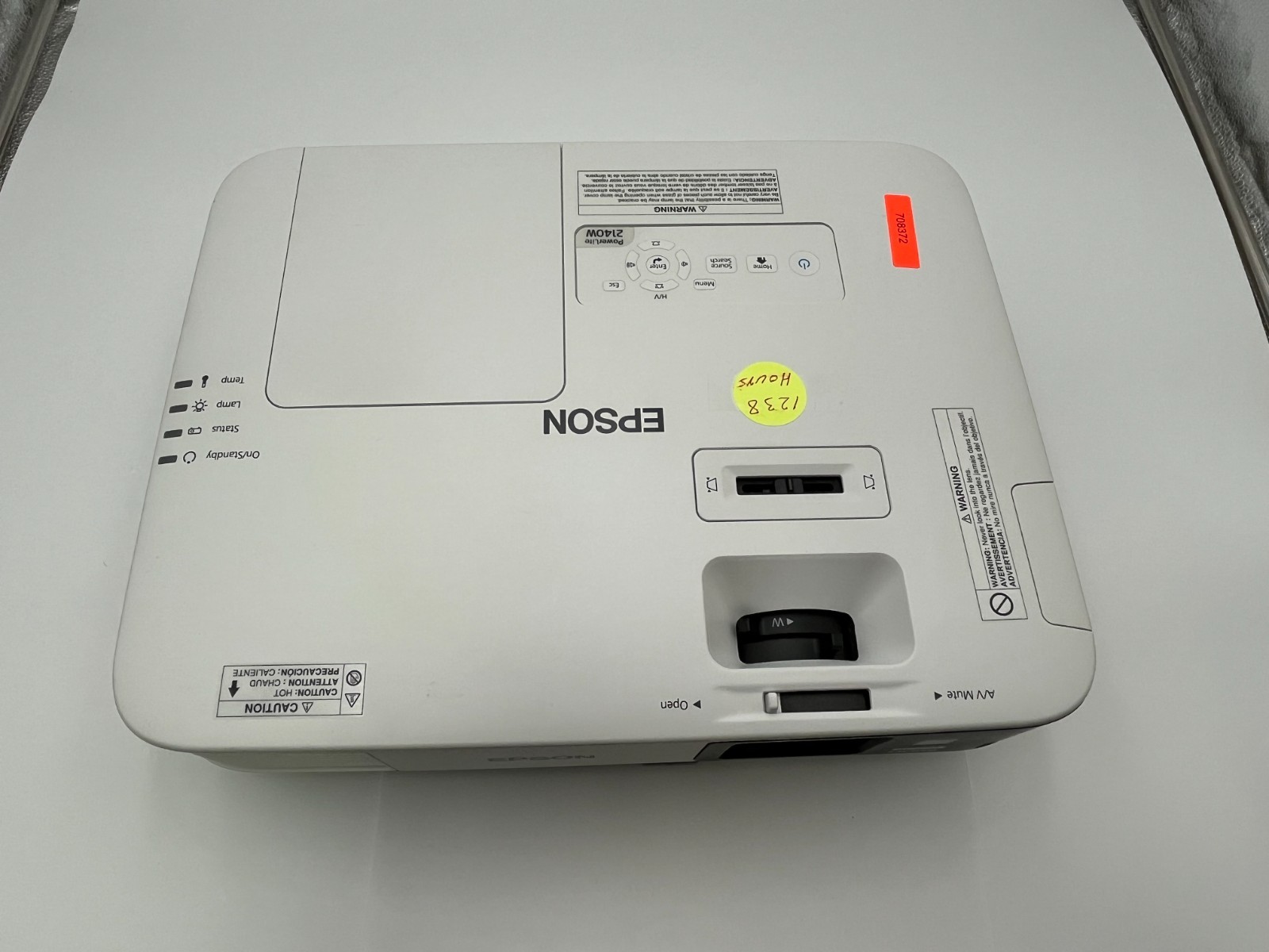 EPSON PowerLite 2140W WXGA 3LCD Projector H819A