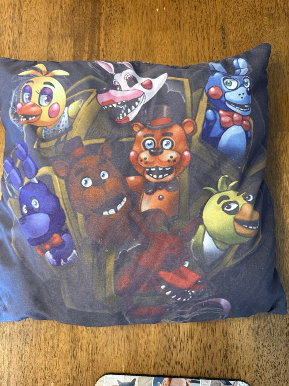 Five Nights at Freddy's Character Print Square Pillowcase Zip Closure Polyester