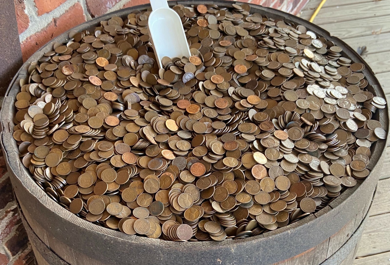 3 POUND WHEAT CENT BAG FROM OLD ESTATE HOARD FOUND IN KENTUCKY WHISKEY BARRELS