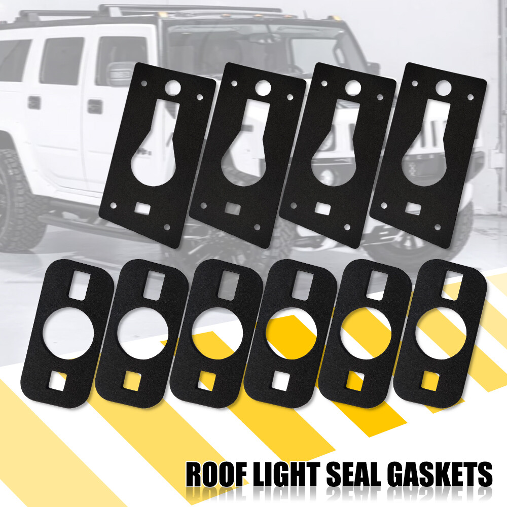 10x Cab Marker Roof Light Gasket Seal For 2003-2009 Hummer H2 Center Corner EAW
