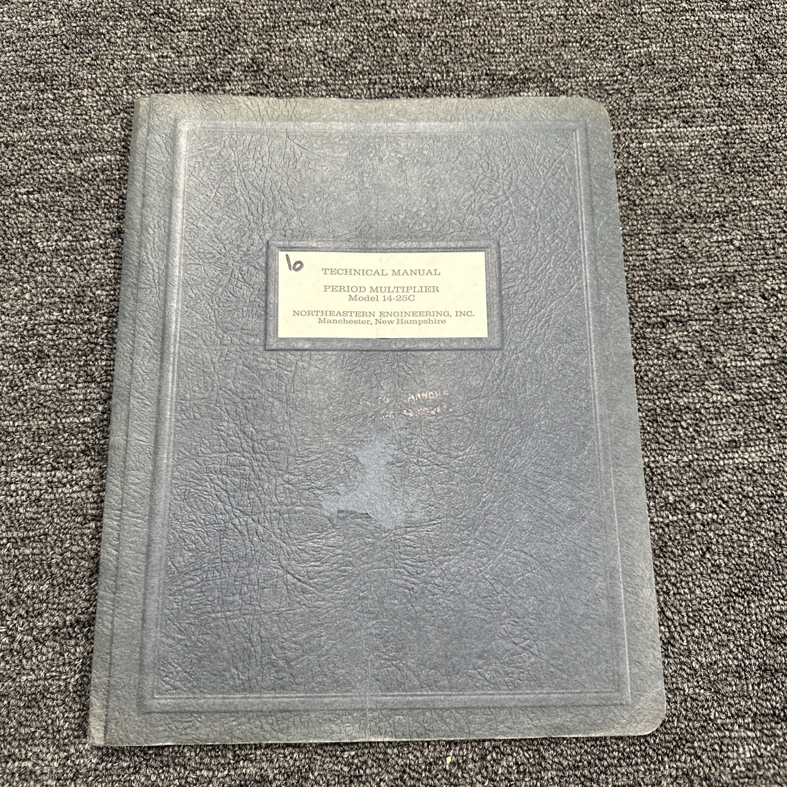 Northeastern Engineering Model 14-25C Period Multiplier Technical Manual