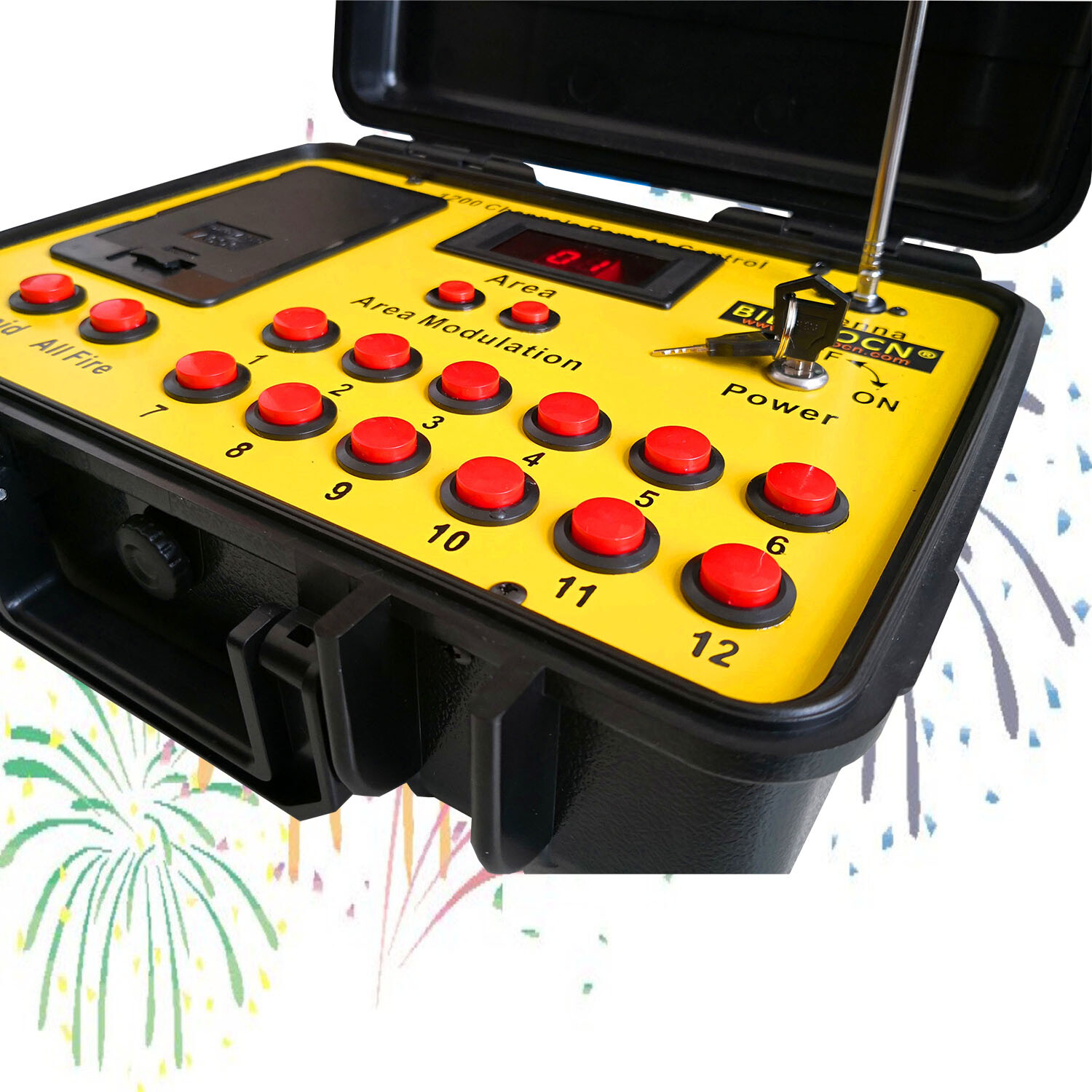 Bilusocn 500M distance+36 Cues Fireworks Firing System remote Control Equipment