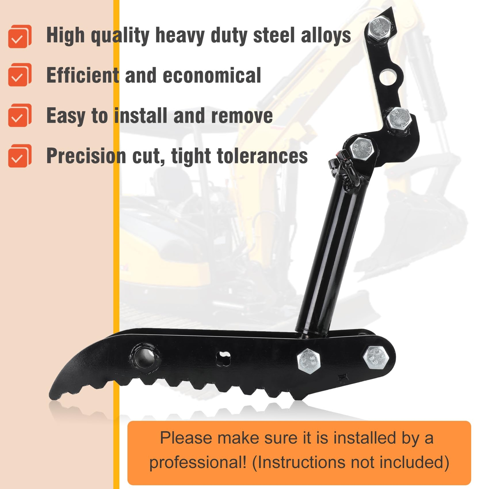 1x Hydraulic Thumb Clip w/ 2 Hoses For Mini Excavators Pick Up Irregular Objects