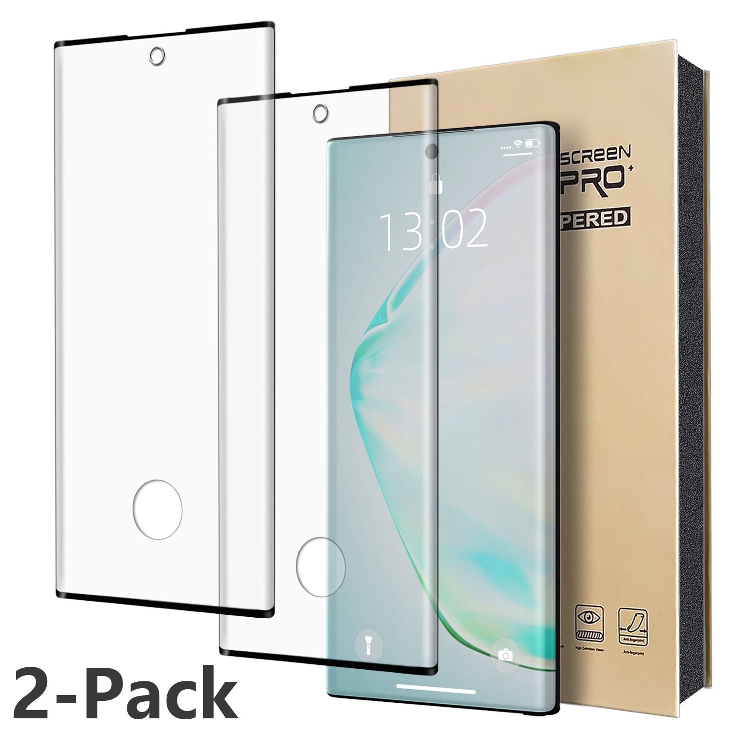 For Samsung Galaxy Note 10 / 10+ Tempered Glass Screen Protector Case Friendly