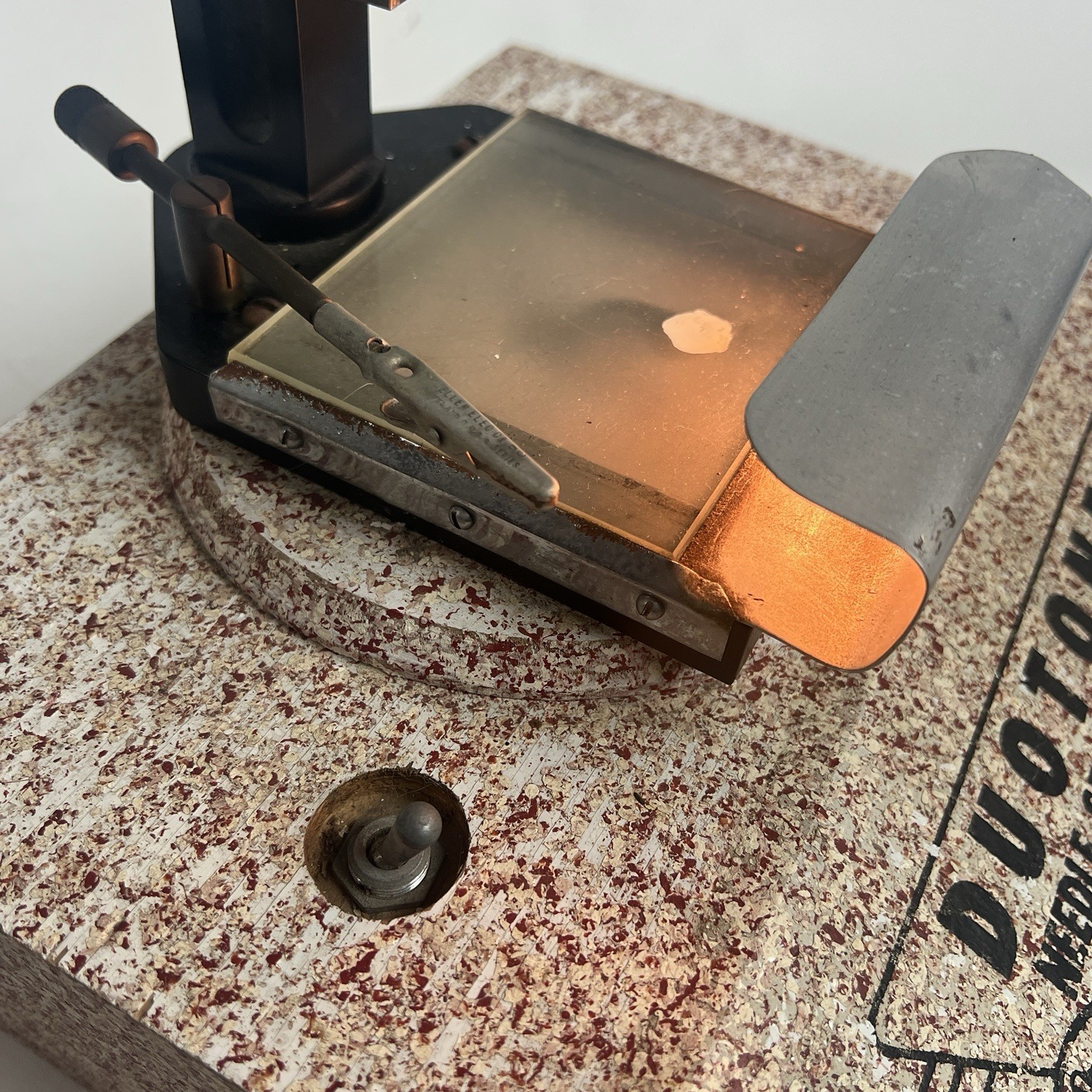 VTG Duotone Needle Service Center Microscope Illuminated 45x Magnification