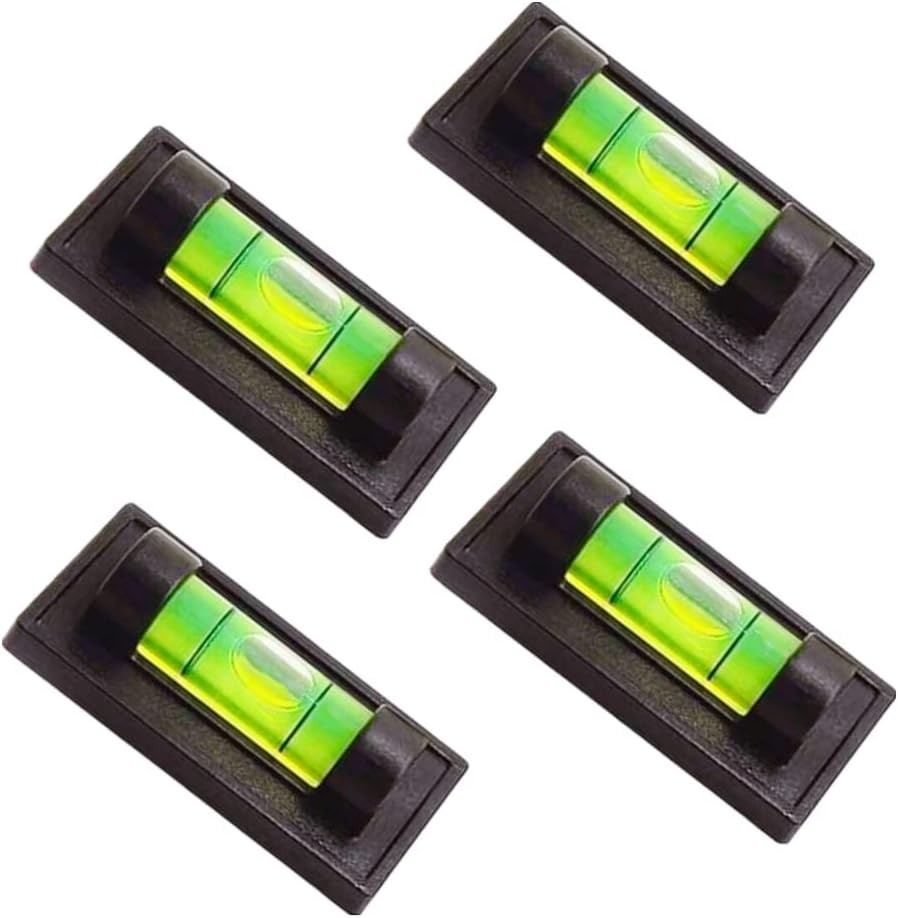 4 Mini Magnetic Bubble Levels for Accurate RV & Trailer Leveling - Compact Tool