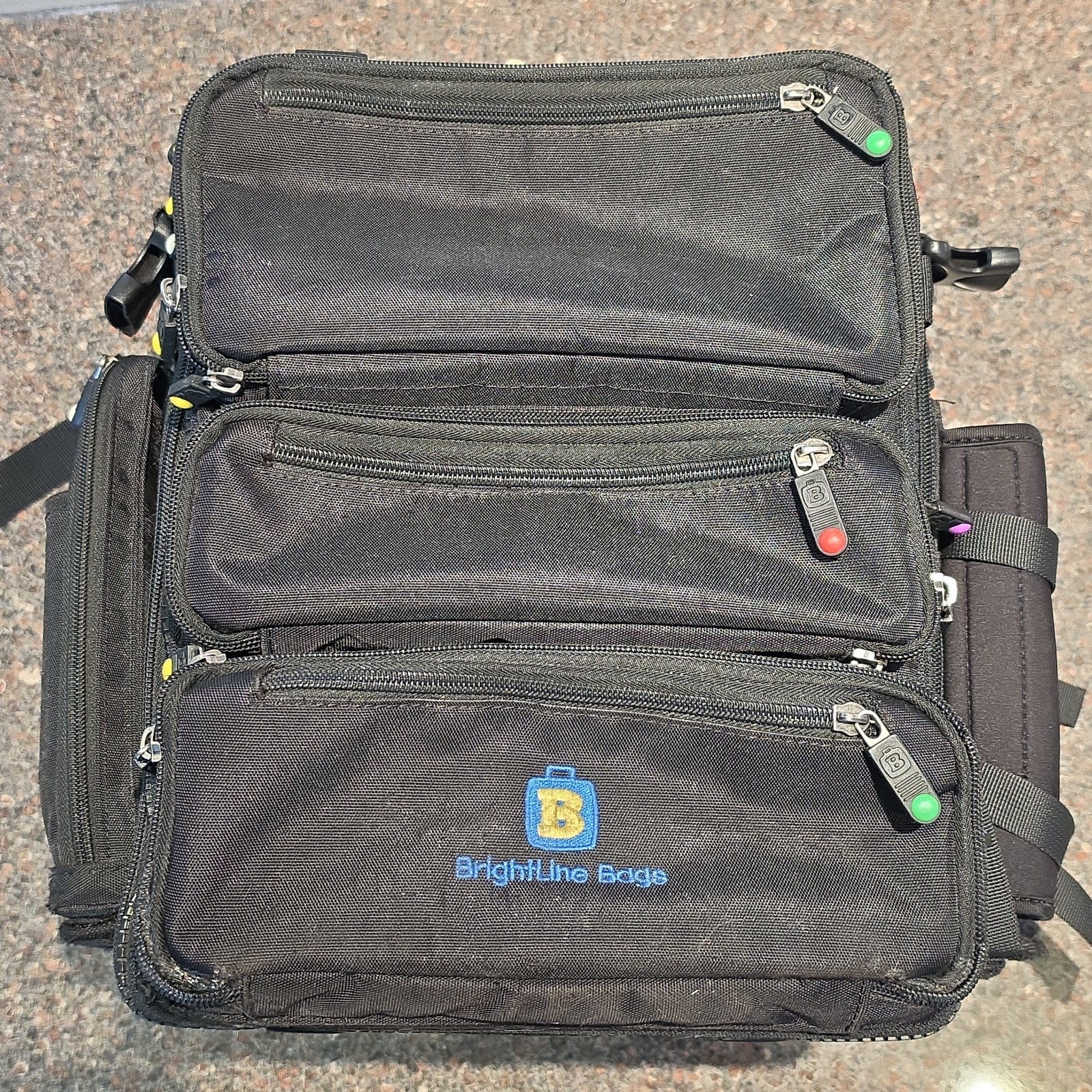 Brightline B7 Flex System Modular Pilot Flight Bag Travel Gear Black Very Good