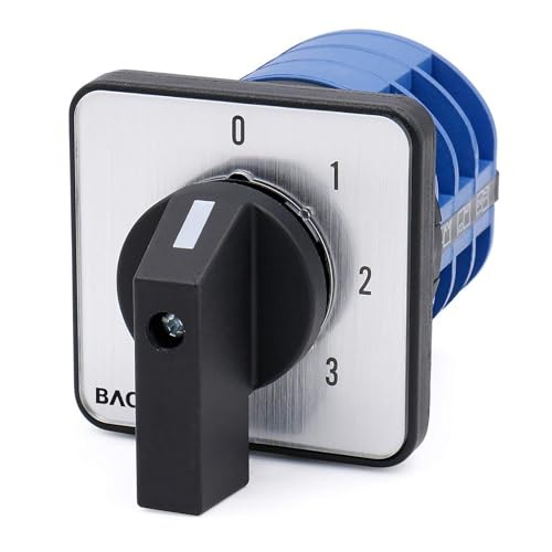 40A 660V 4-Position 3-Phase Rotary Cam Switch, 12 Terminal 0-1-2-3 SZW26-40/0