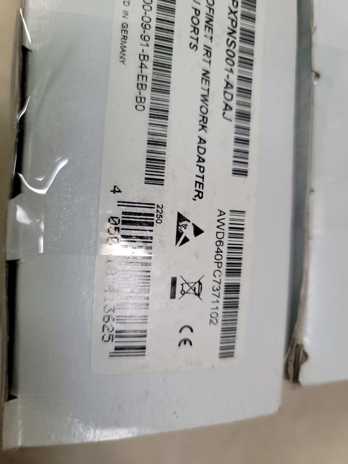 Emerson EPXPNS001-ADAJ Profinet IRT Network Adapter 2 CU NOB