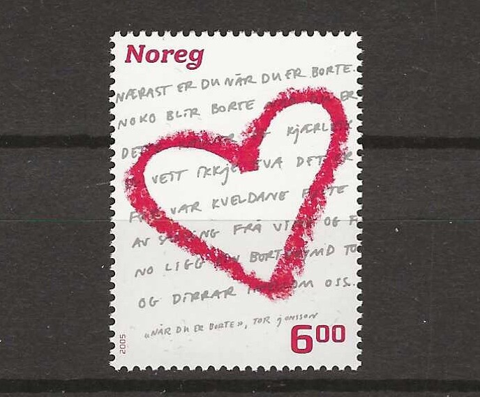 Norway 2005 NK 1557  MNH Valentines