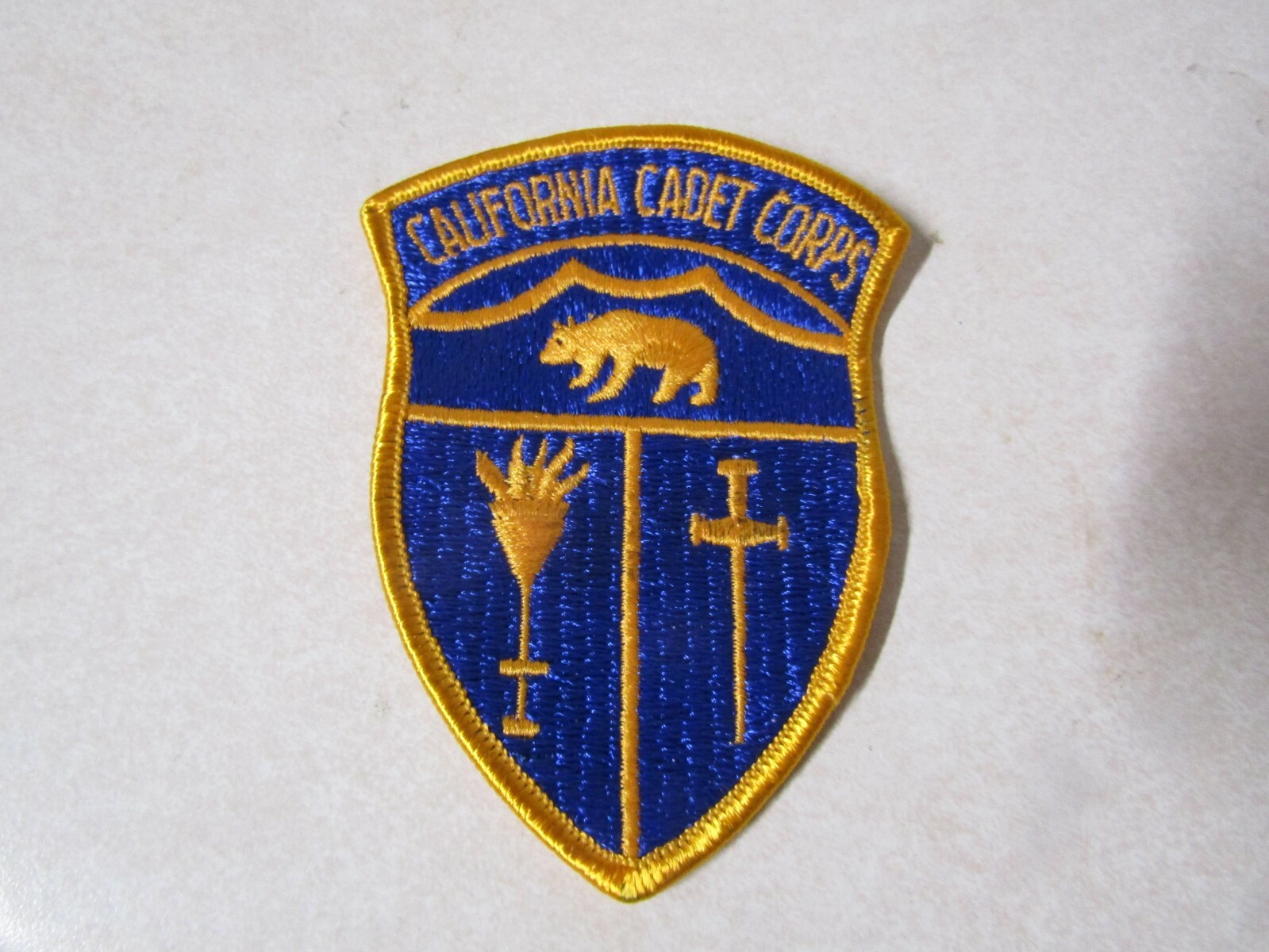 MILITARY PATCH SEW ON CALIFORNIA CADET CORPS