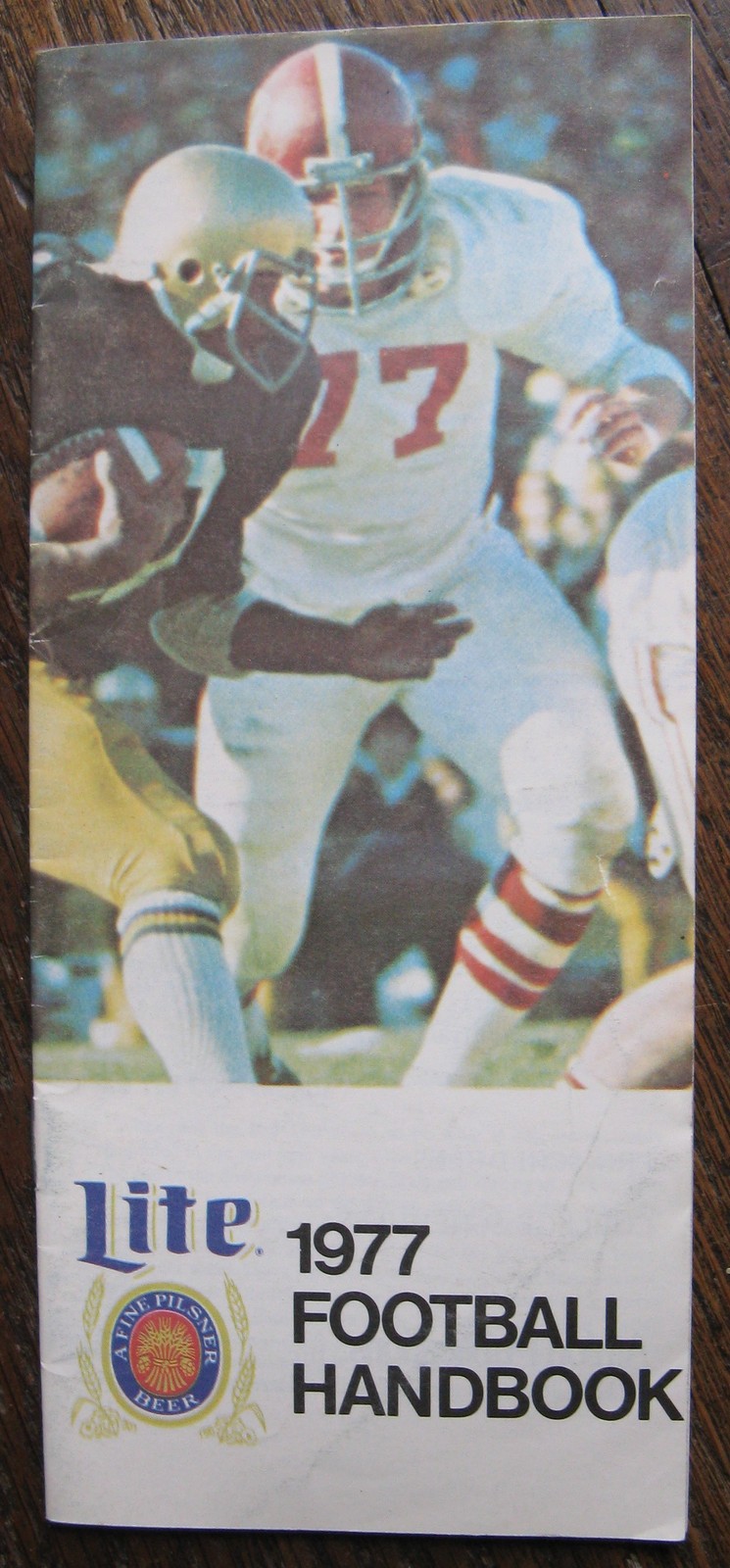 1977 Football Handbook Issued by Miller Lite Beer, Previews and Schedules,