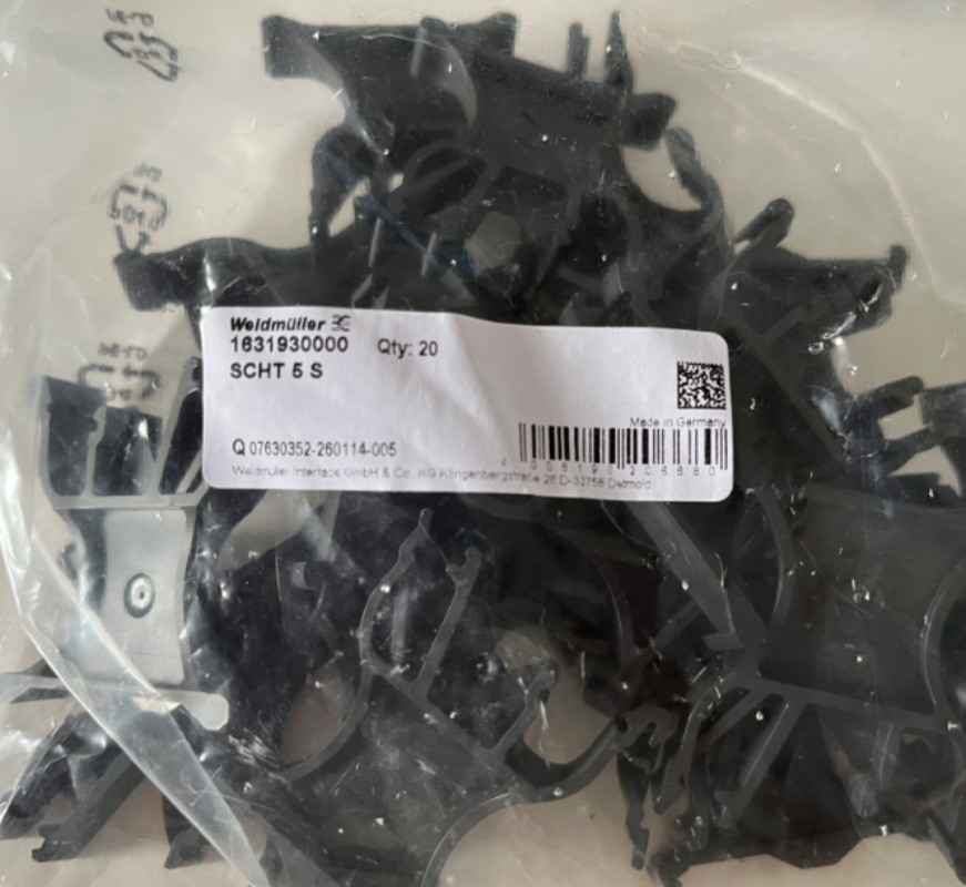 20pcs Weidmüller SCHT 5 S 1631930000 Terminal Marking