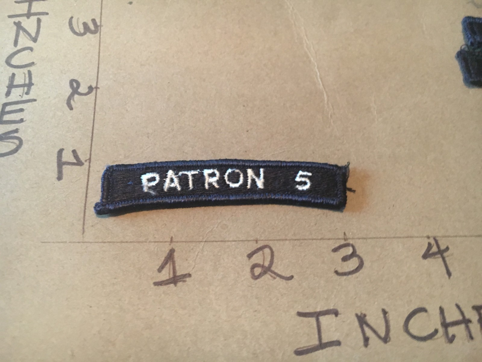 US NAVY SHOULDER STRIP TAB *** rocker *** Patch Patron 5