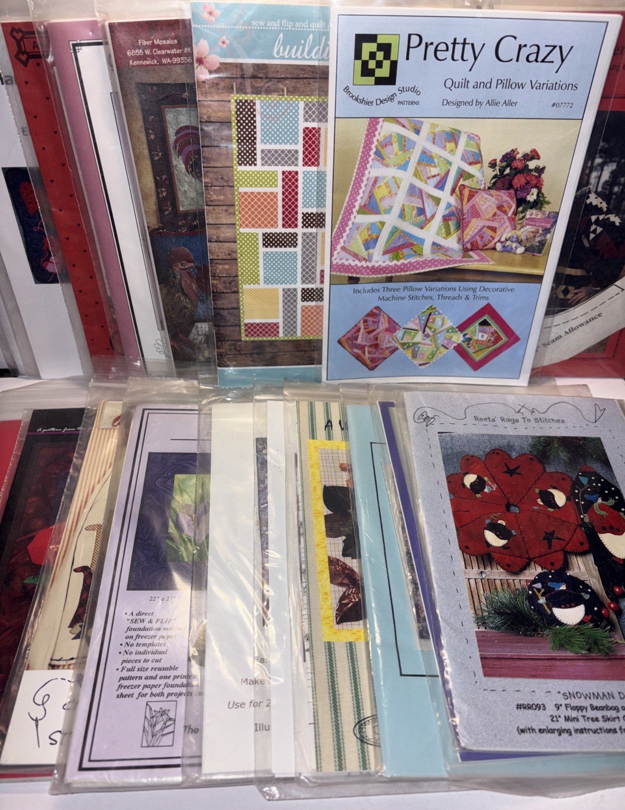 Vintage Quilt Pattern Lot (18)