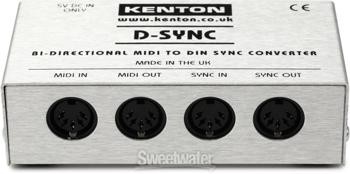 Kenton D-Sync Bi-directional MIDI to DIN Sync Converter