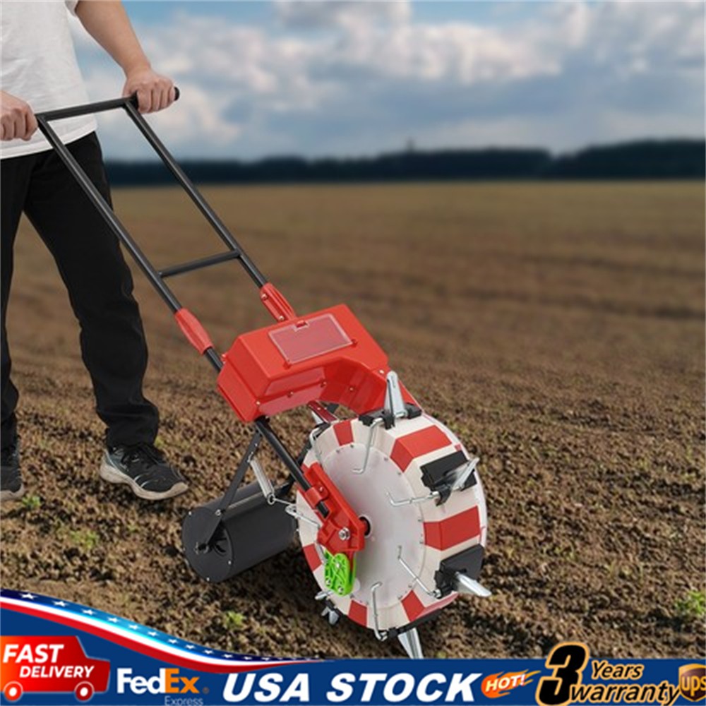 Manual Garden Seeder 7-Nozzles Seeder Planter Hand-push Seeder Garden