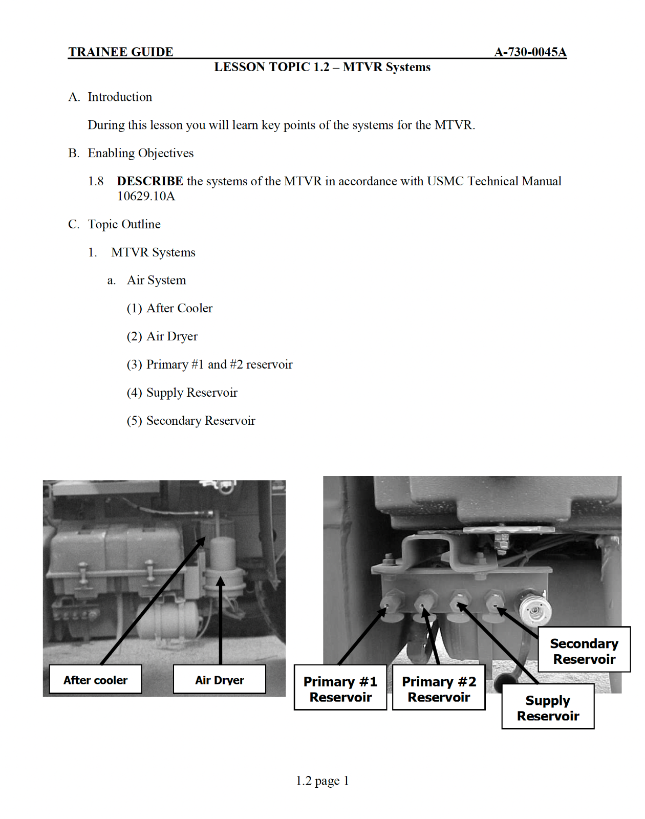 202 Page MEDIUM TACTICAL VEHICLE REPLACEMENT (MTVR) OPERATORS COURSE on Data CD